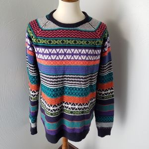 Divided H&M multicolor tribal geometric sw…